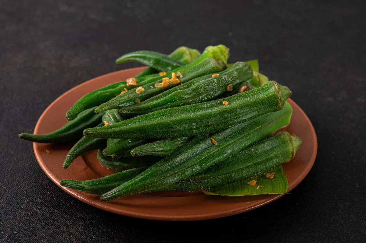 Steamed Okra